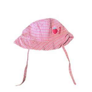 Y2K OshKosh B'gosh Baby Girl Plaid Sun Hat | Size - 0-9 Months
